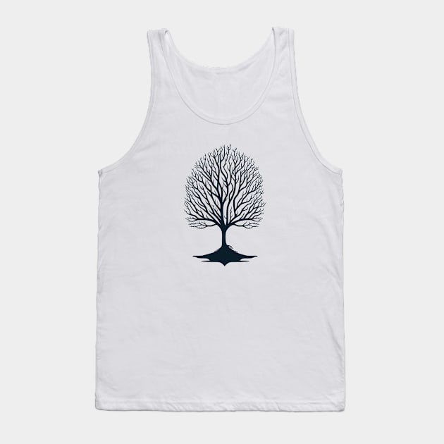 Minimalist Tree Of Life Tank Top by VT Designs